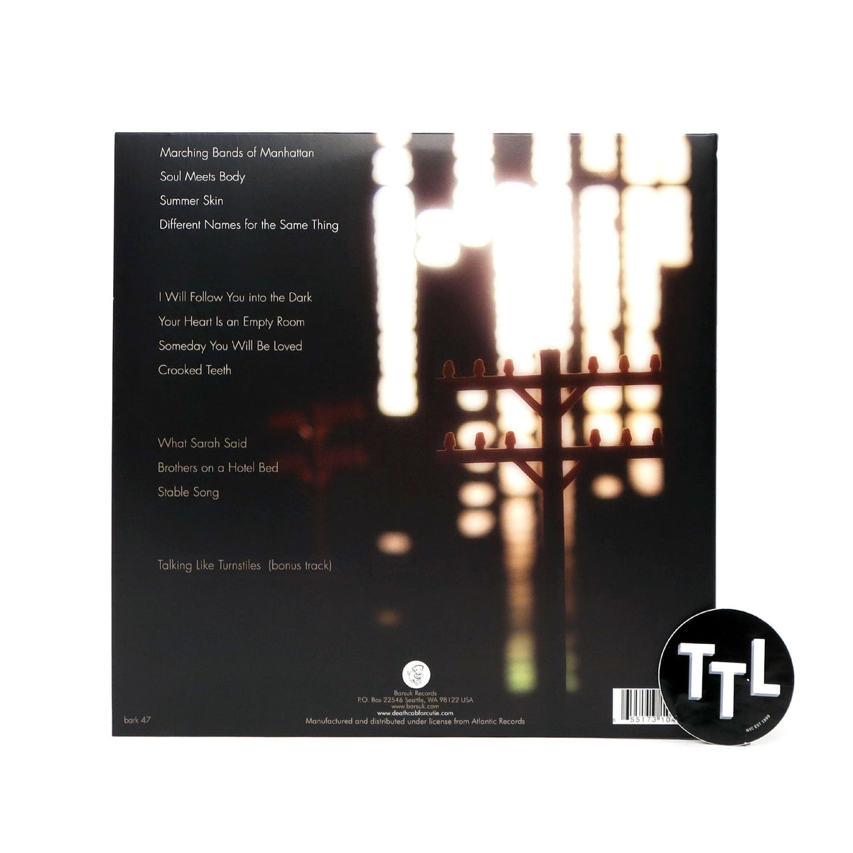 Death Cab For Cutie: Plans Vinyl 2LP