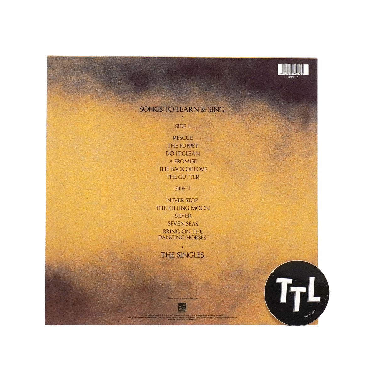 Echo & The Bunnymen: Songs To Learn & Sing (Colored Vinyl)