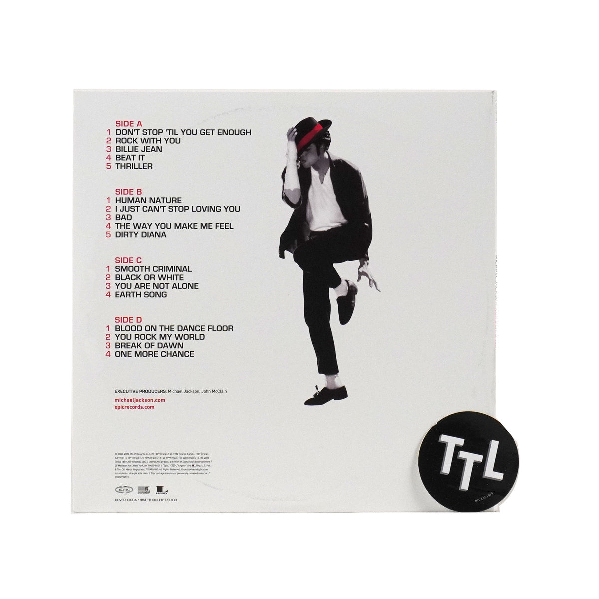 Michael Jackson: Number Ones Vinyl 2LP
