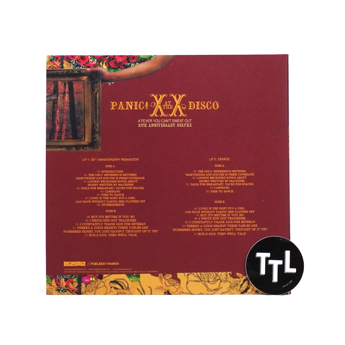 Panic! At The Disco: A Fever You Can't Sweat Out - Deluxe Edition (Colored Vinyl) Vinyl 2LP