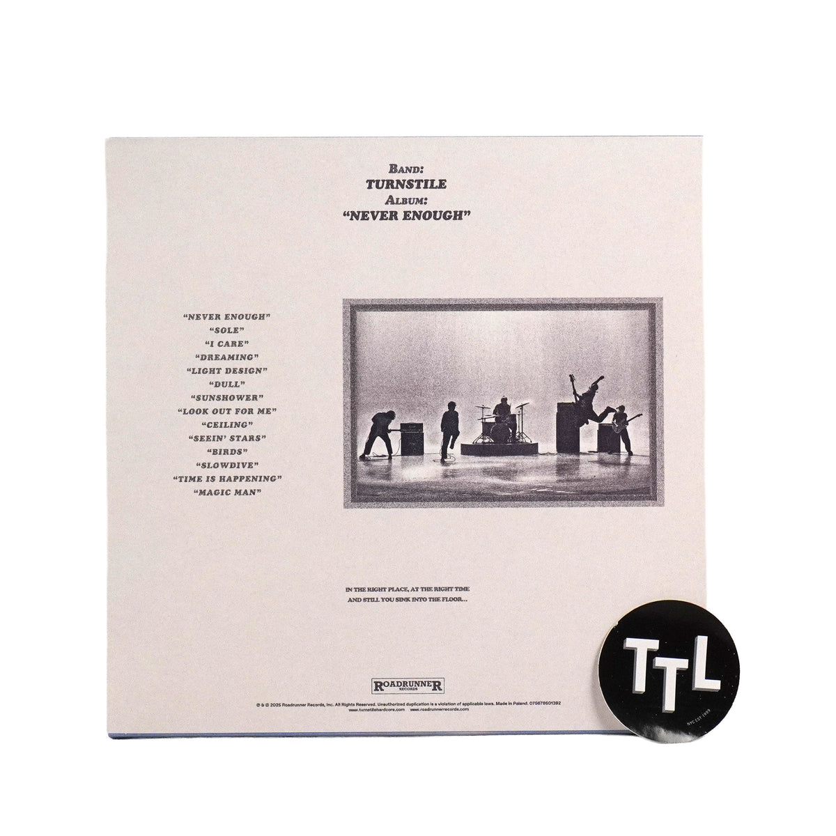 Turnstile: Never Enough (Snow Colored Vinyl)