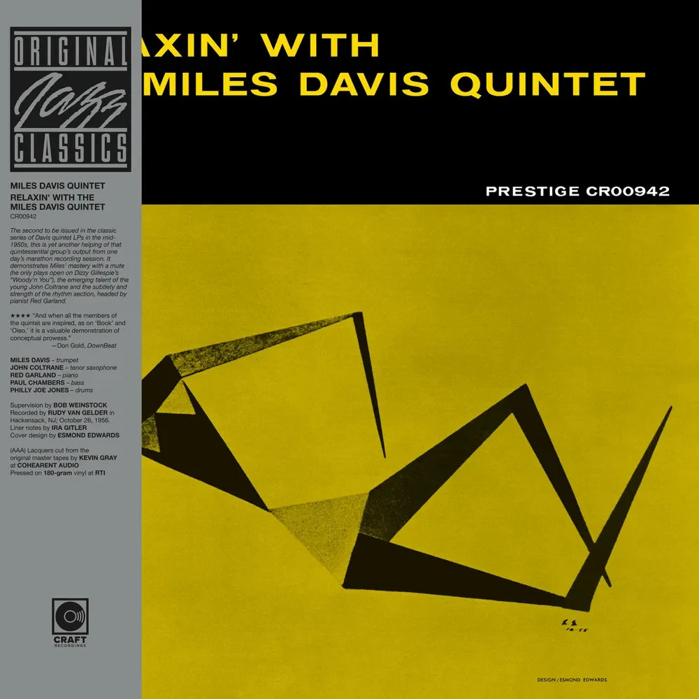 [PRE-ORDER] The Miles Davis Quintet - Relaxin' With The Miles Davis Quintet - Original Jazz Classics Series (180g black tip-on w obi)