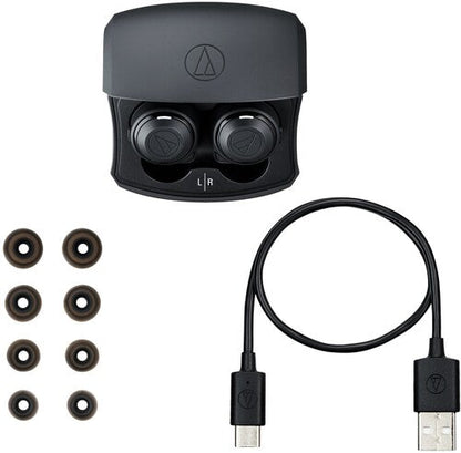 Audio Technica ATH-CKS50TWBK Bluetooth Wireless In-Ear Headphones (Black)