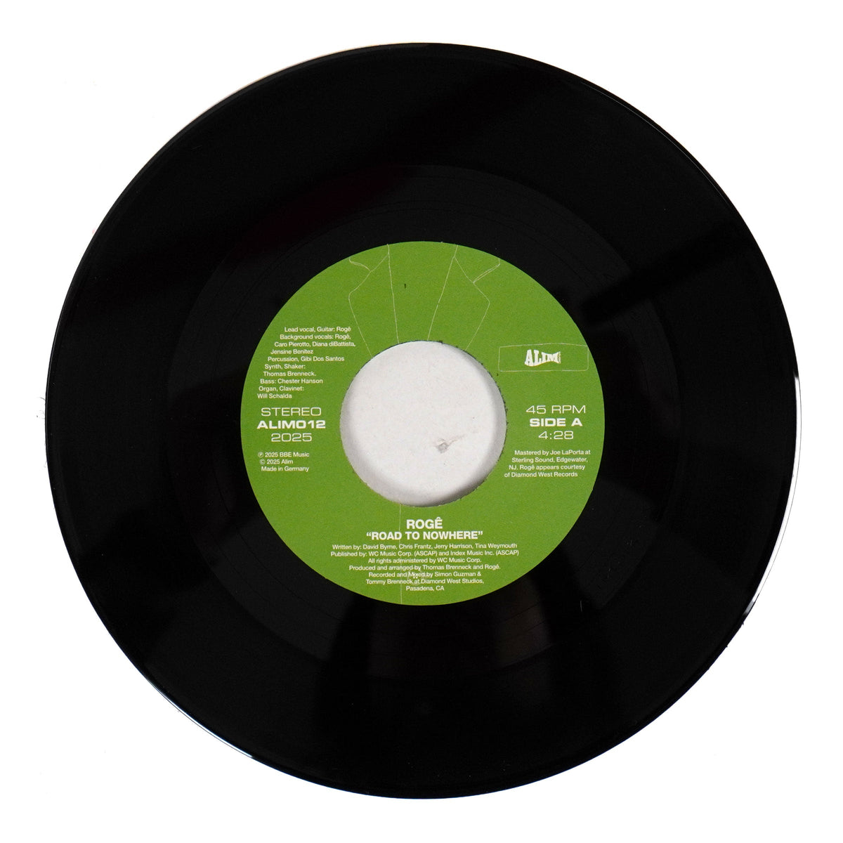 Roge: Road To Nowhere (Talking Heads Cover) Vinyl 7"